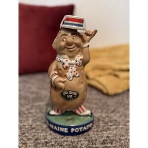 Vintage 1973 Ezra Brooks #185 Mr. Maine Potato Figural Decanter- Empty